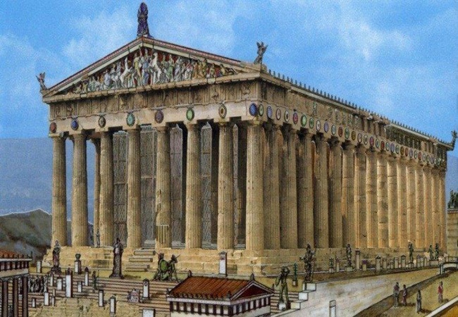 Ο Παρθενώνας όπως ήταν στην αρχαιότητα: Το πιστό αντίγραφο με σκεπή κι όλα τα γλυπτά σε πραγματικές&nbsp;διαστάσεις