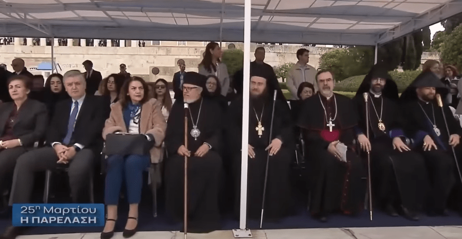 Στην εξέδρα των επισήμων αιρετικοί, ως «εκπρόσωποι της θρησκευτικής ηγεσίας του&nbsp;Τόπου»!